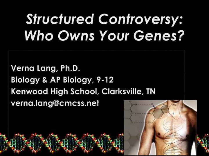 structured controversy who owns your genes n.
