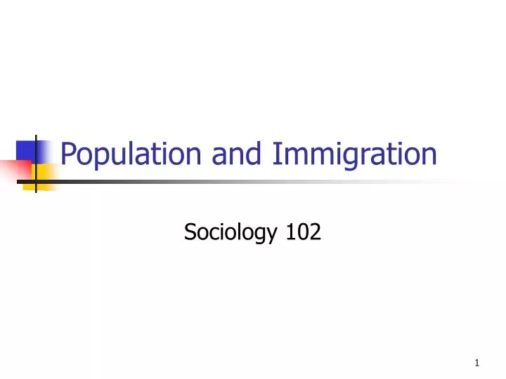 population and immigration n.