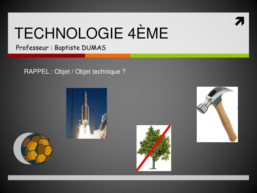 PPT  TECHNOLOGIE 4ÈME PowerPoint Presentation, free download  ID628024
