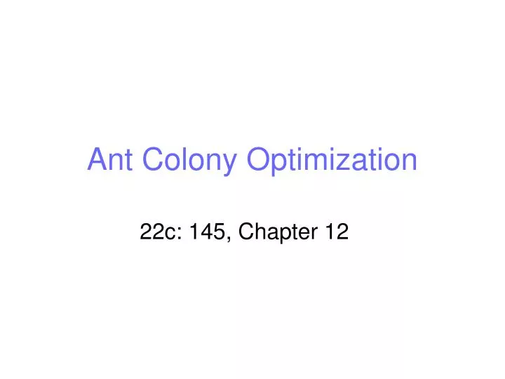 ant colony optimization thesis Review of ant colony optimization algorithms onvehicle routing problems and introduction toestimation-based aco najmezehranaqvi, harmeenkaurmatheru. ant colony optimization thesis Review of ant colony optimization algorithms onvehicle routing problems and introduction toestimation-based aco najmezehranaqvi, harmeenkaurmatheru.