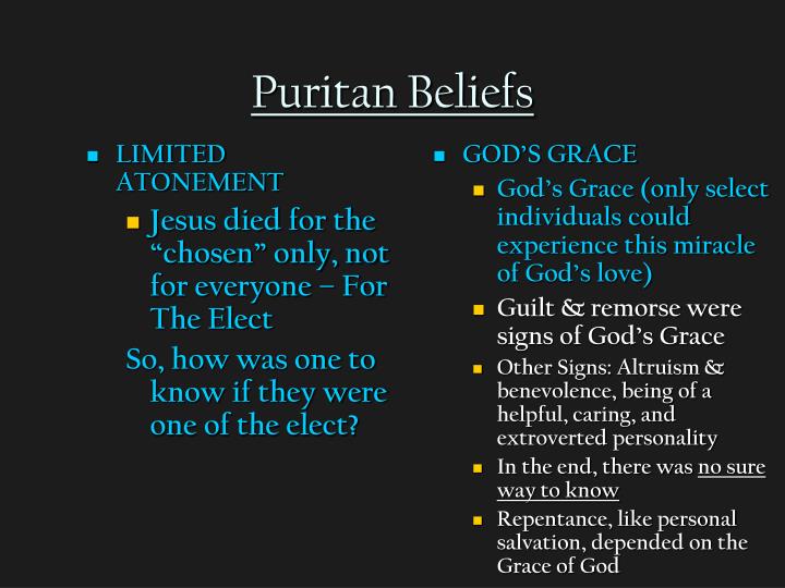 puritans believes