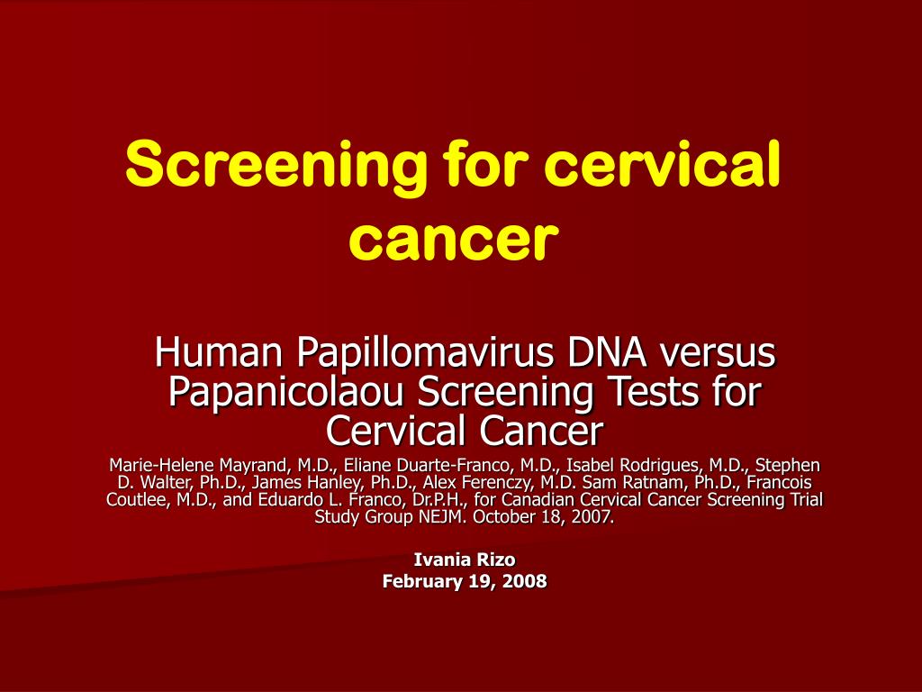 research proposal on cervical cancer screening