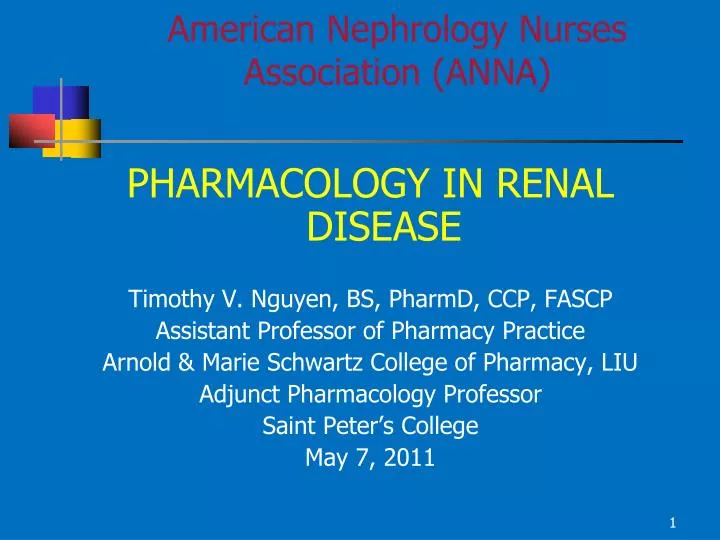 Nephrology nurses association