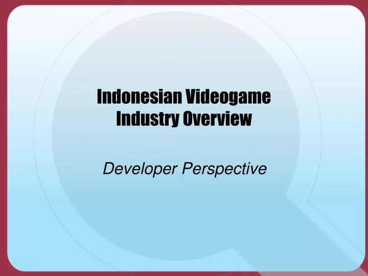 indonesian videogame industry overview n.