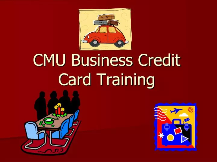 cmu business credit card training n.