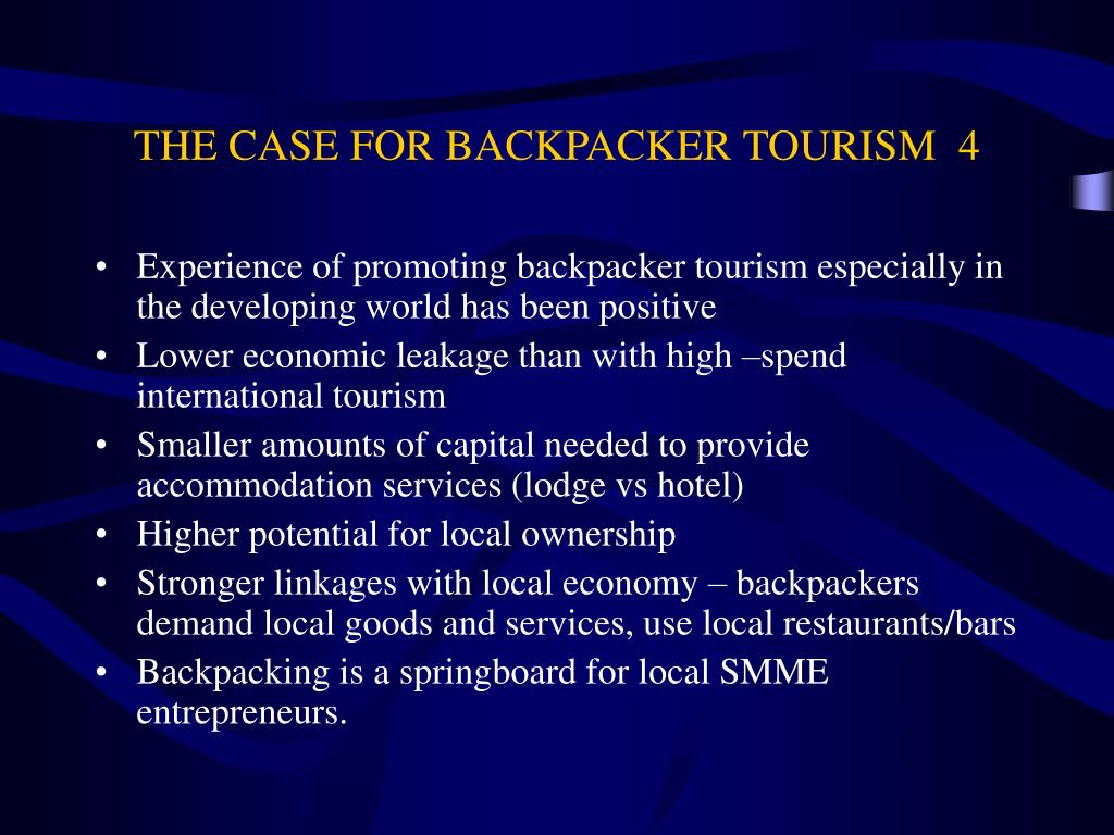 impacts of backpacker tourism