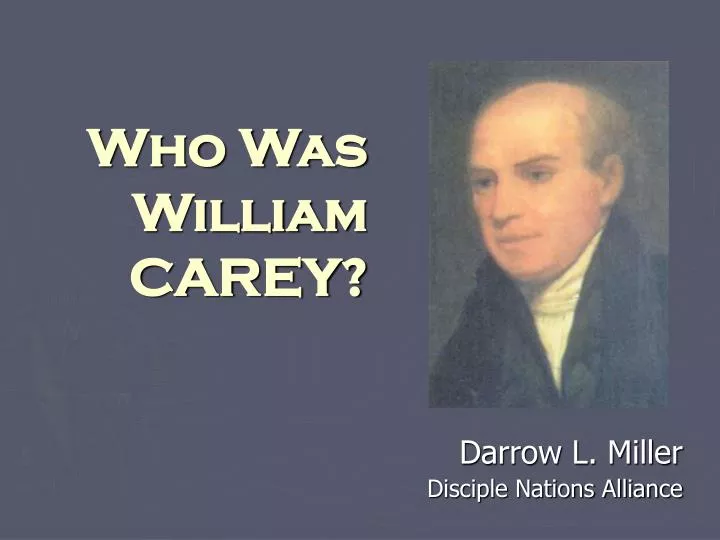 who was william carey n.
