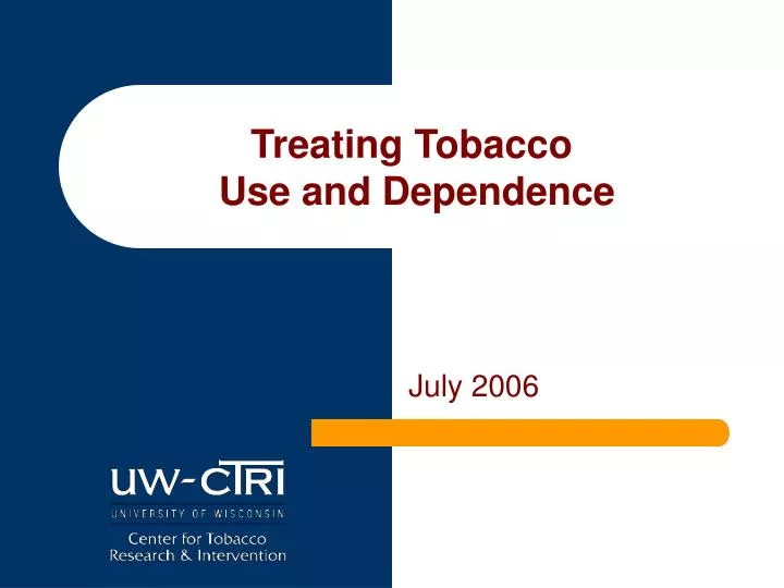 WHAT ARE TREATMENTS FOR TOBACCO DEPENDENCE visual data 7