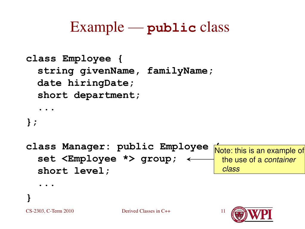 PPT - Derived Classes In C++ PowerPoint Presentation, Free Download ...