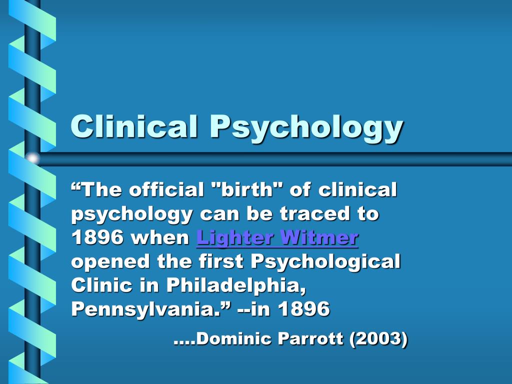 clinical presentation definition psychology