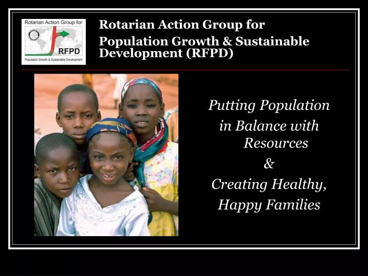rotarian action group for population growth sustainable development rfpd n.