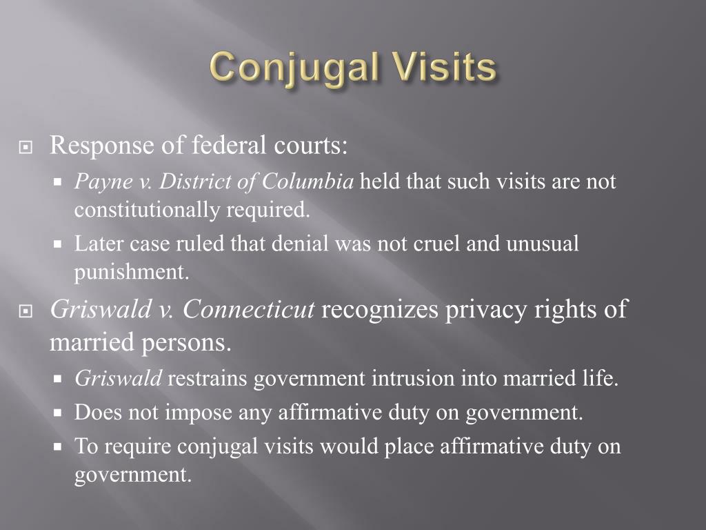 PPT Constitutional Rights of Prisoners Chapter 4 Right to Visitation