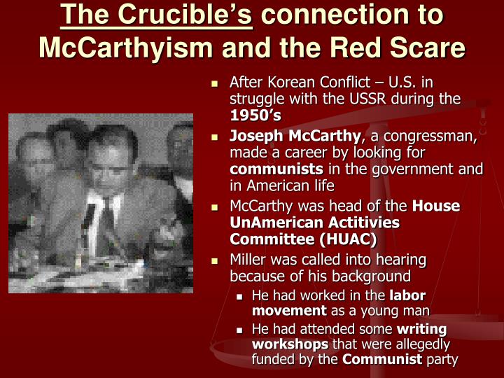 Red Scare And The Crucible Comparison Essay