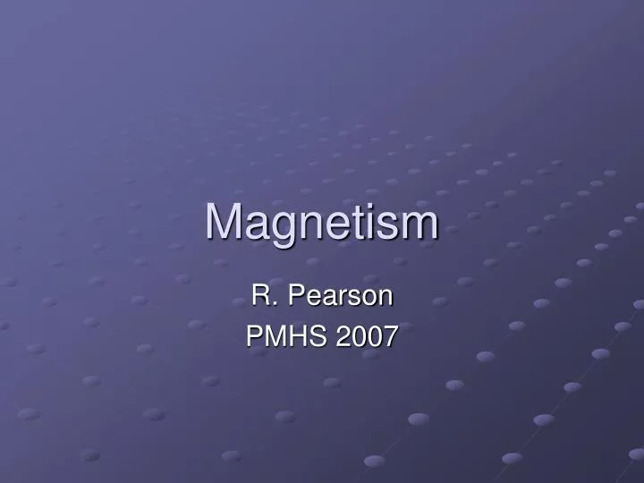 magnetism n.