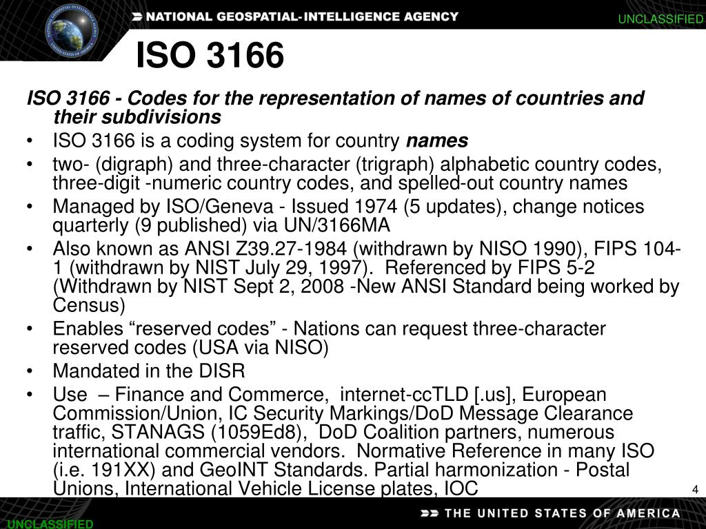 Country Codes FIPS PUB 10-4 & ISO 3166