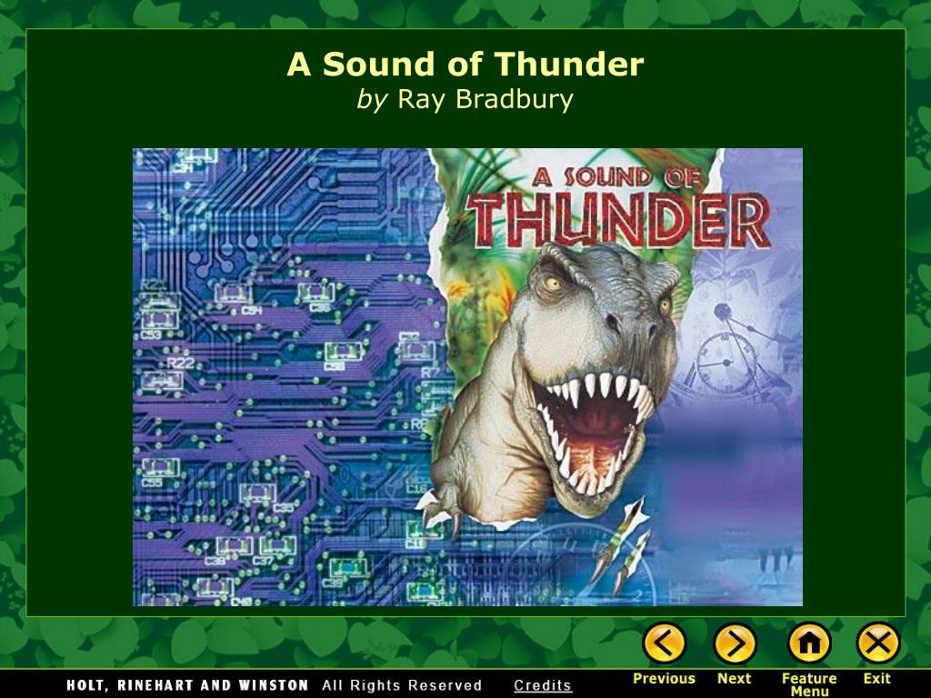the sound of thunder bradbury