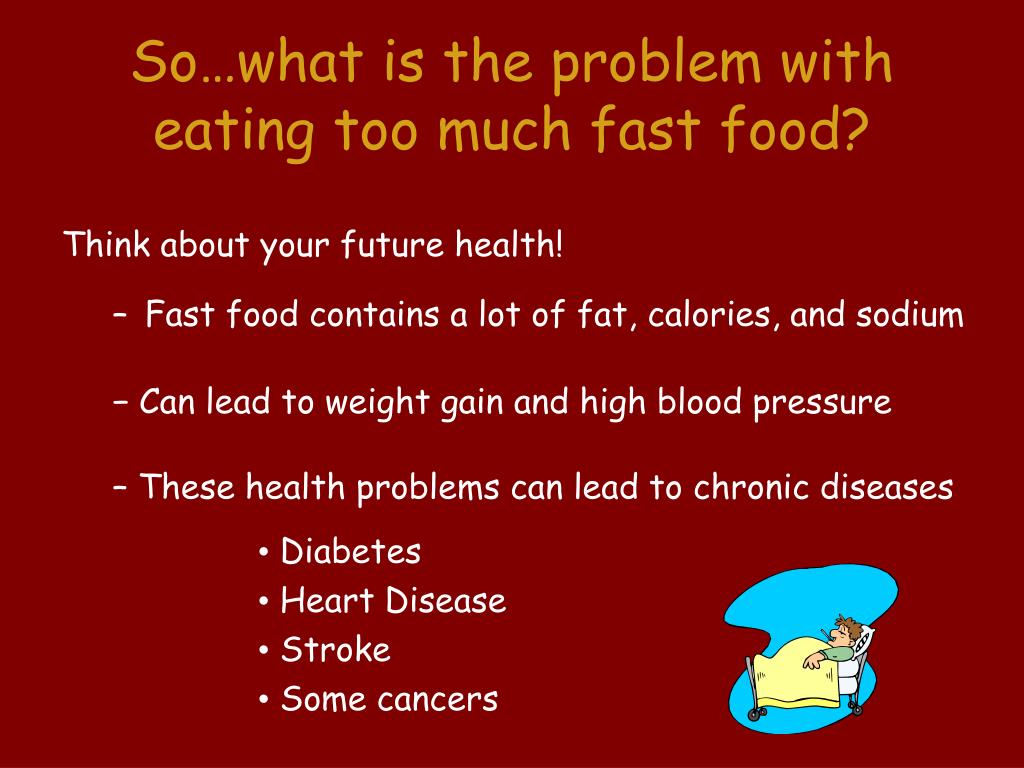 fast too much problem eating fat presentation health calories