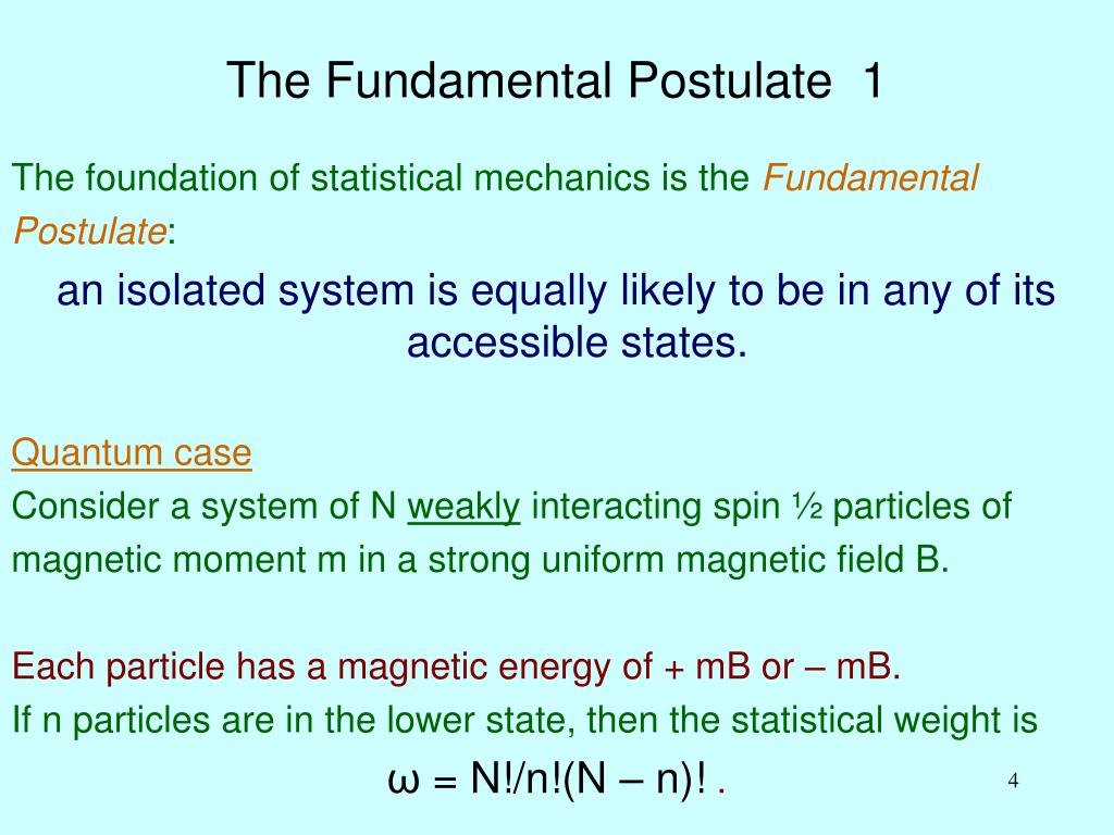 PPT - Part 2 Statistical Mechanics PowerPoint Presentation, free download -  ID:637609