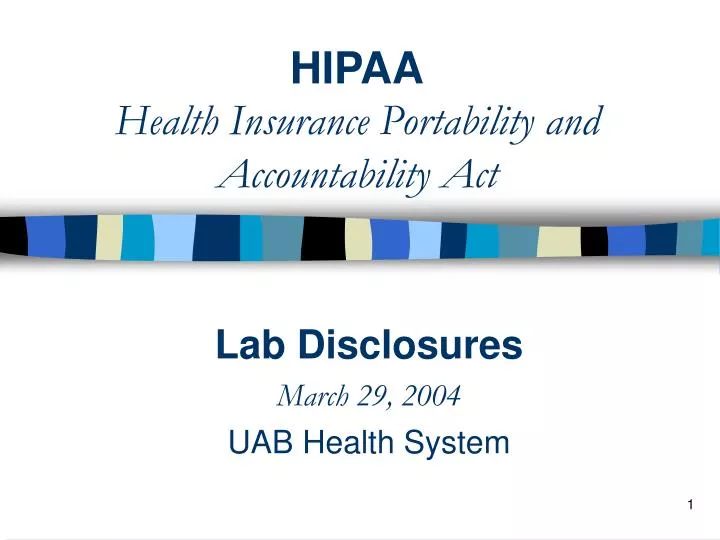 hipaa health insurance portability and accountability act n.