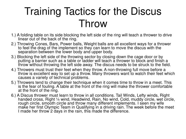 discus drills and throwing progressions Explore the technical progressions for shot put, javelin and discus practical: explore drills and activities which help develop: jumping & throwing abc’s. discus drills and throwing progressions Explore the technical progressions for shot put, javelin and discus practical: explore drills and activities which help develop: jumping & throwing abc’s.