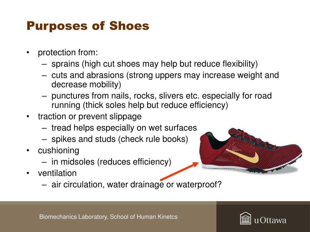 business presentation of shoes
