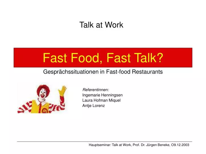 fast food fast talk gespr chssituationen in fast food restaurants n.