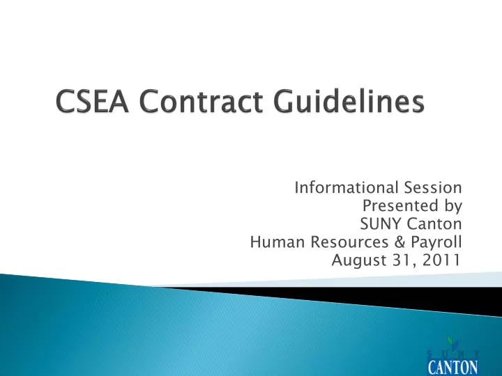 PPT CSEA Contract Guidelines PowerPoint Presentation, free download