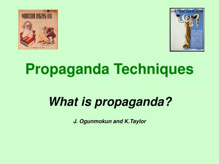 propaganda techniques n.