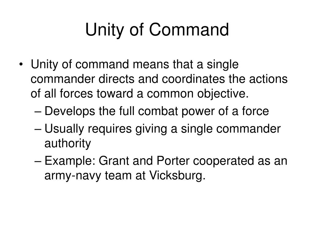 unity of command definition business unity of command definition business