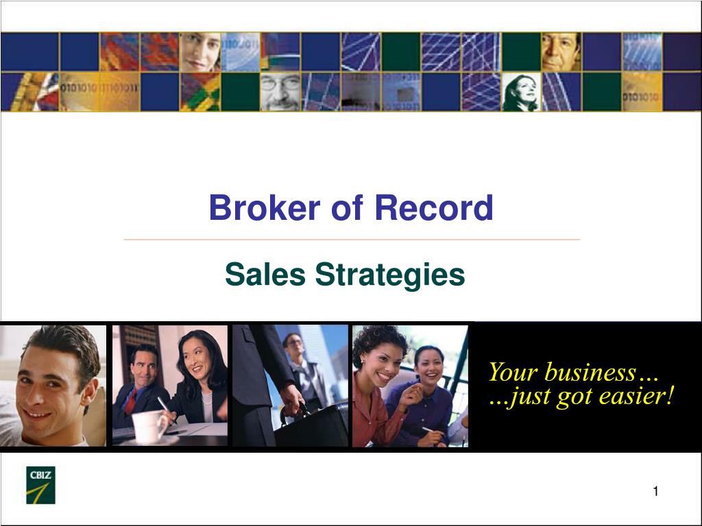 PPT Broker Of Record PowerPoint Presentation Free Download ID 641449