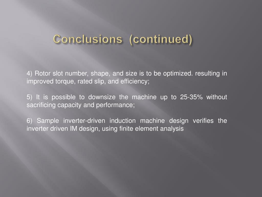 PPT - Design Strategies for Inverter-Driven Induction Machine PowerPoint  Presentation - ID:641683