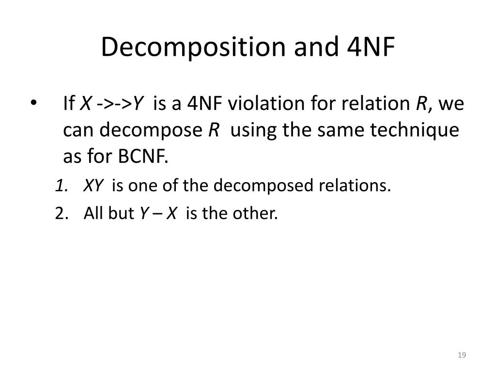 Ppt Multivalued Dependencies And Fourth Normal Form 4nf Powerpoint