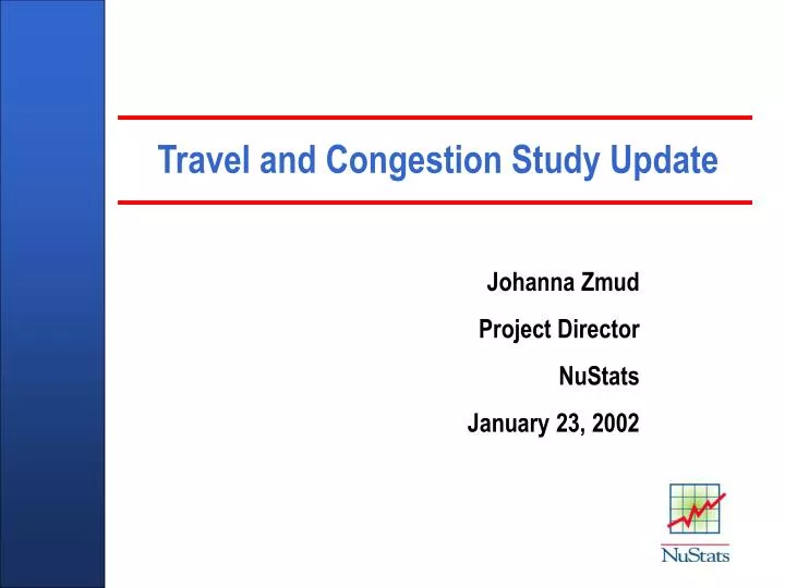 travel and congestion study update n.