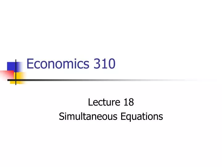 economics 310 n.