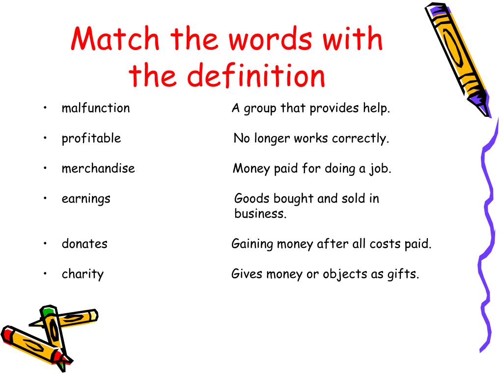 Match the words with right definitions. Match the Words with the Definitions. Charity задания. Match the Definitions. Задания на Definitions.