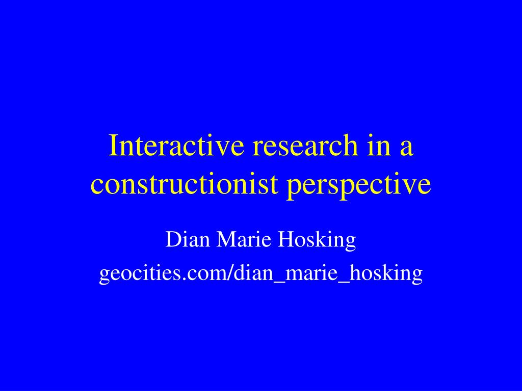 ppt interactive research in