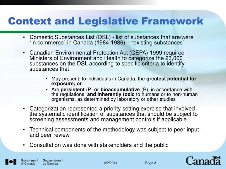 PPT Exposurebased Prioritization Health Canada Experience under