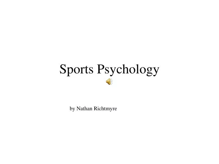 sports psychology n.