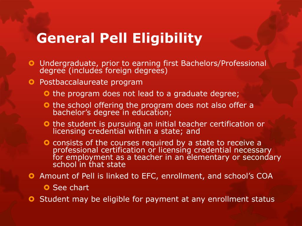 PPT Pell Grant and Campus Based Programs PowerPoint Presentation