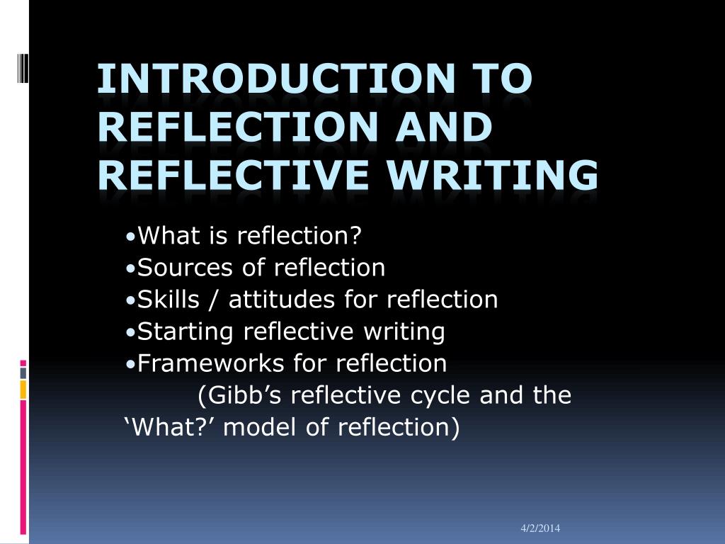 introduction to reflective writing