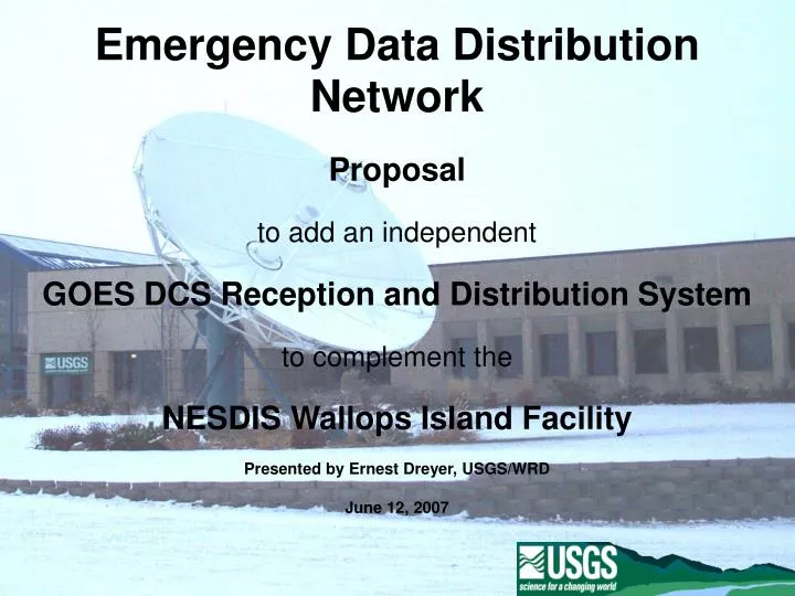 emergency data distribution network n.