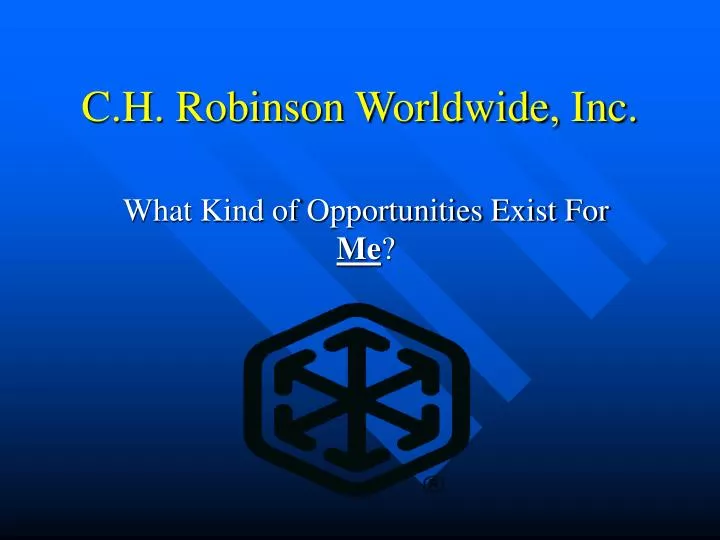 c h robinson worldwide inc n.