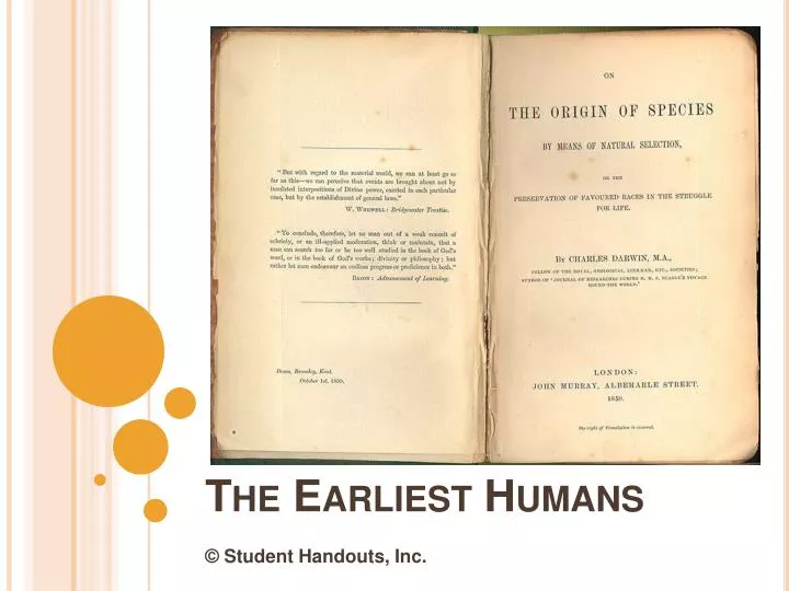 the earliest humans n.
