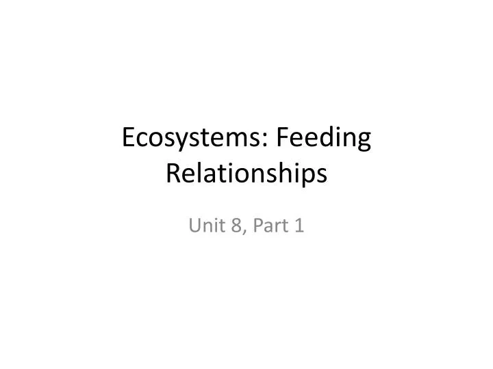ecosystems feeding relationships n.