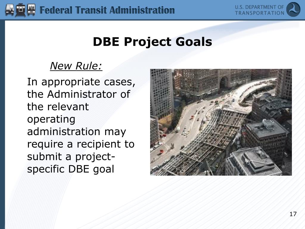 PPT USDOT’s DBE Regulation Understanding the New Final Rule