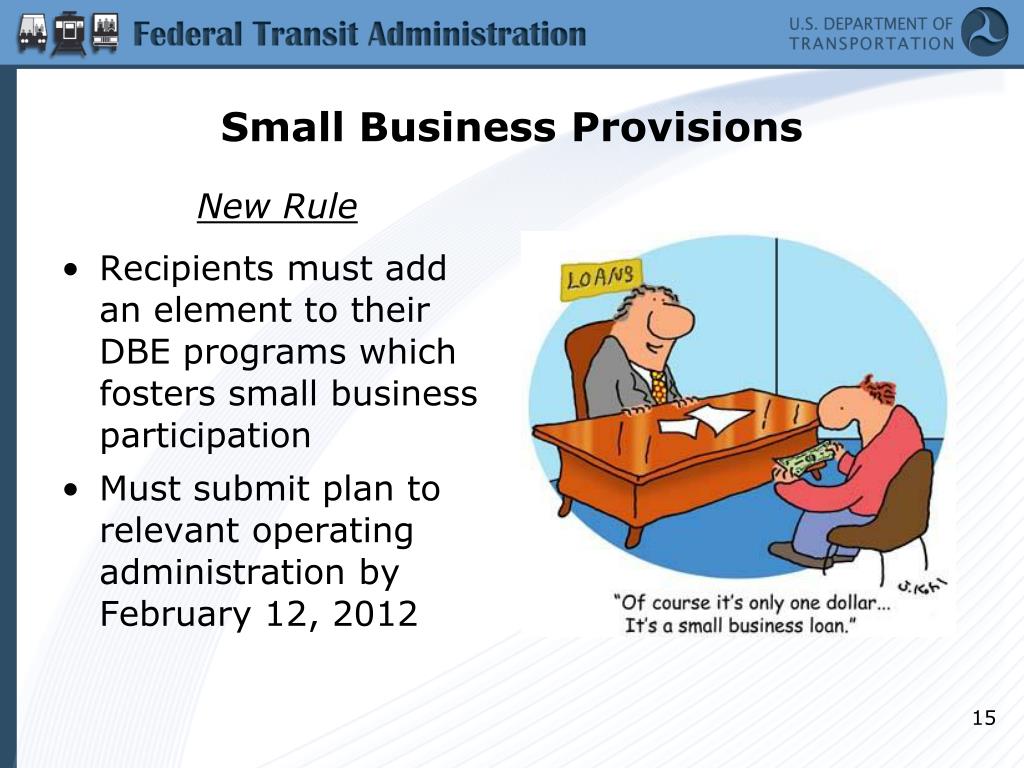 PPT USDOT’s DBE Regulation Understanding the New Final Rule