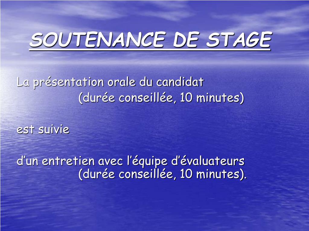 Soutenance De Stage Ppt PPT - SOUTENANCE DE STAGE PowerPoint Presentation, free download - ID