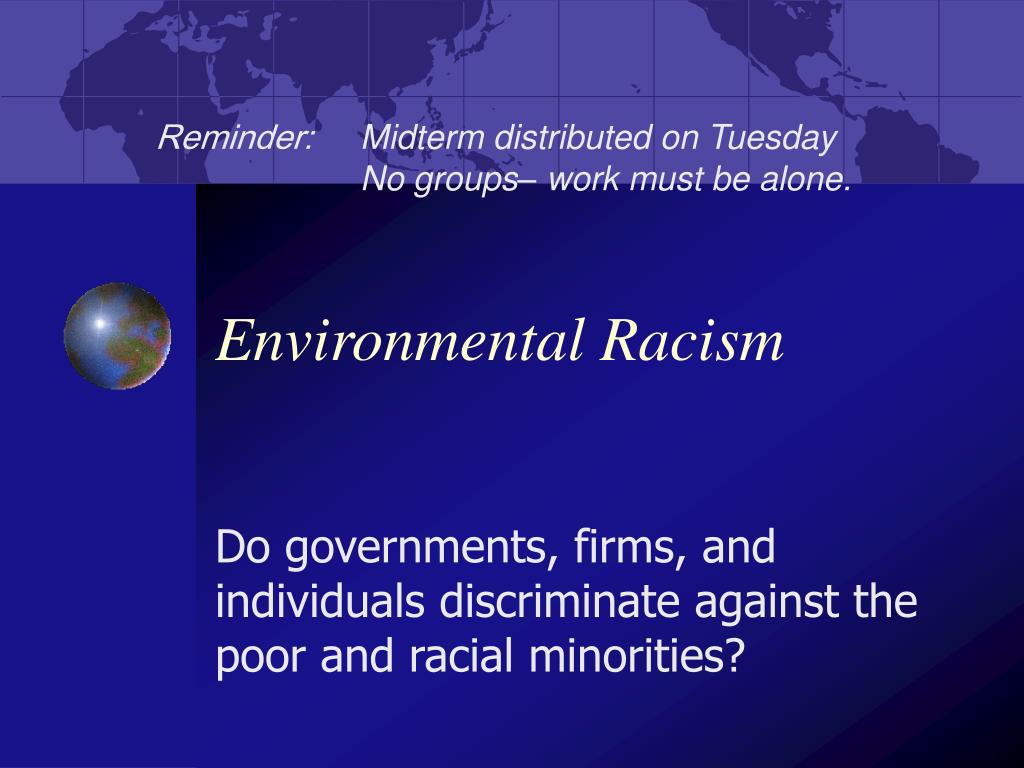 environmental racism thesis falls within which theoretical approach