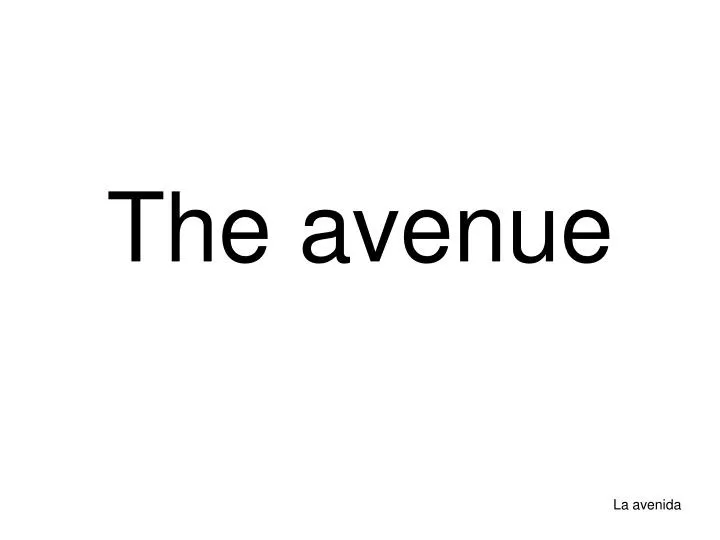 the avenue n.
