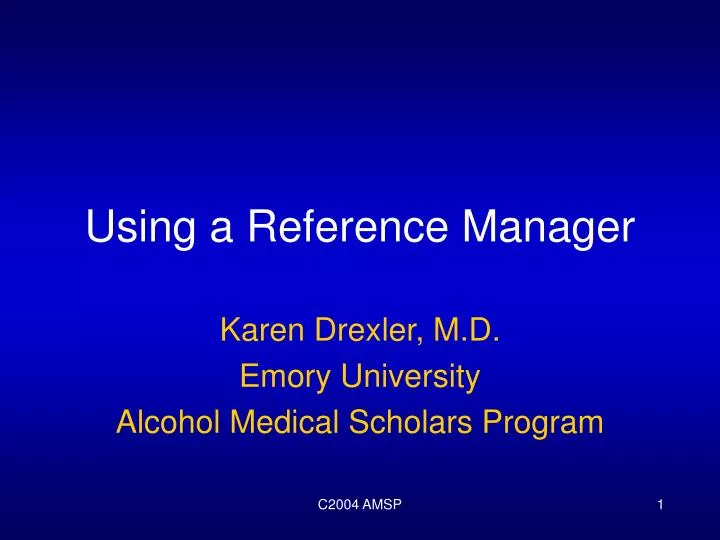 Reference Manager Download Reference Manager Download
